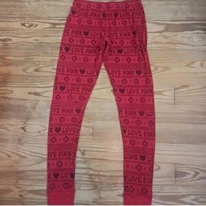 PINK Victoria's Secret Red Pajama Pants